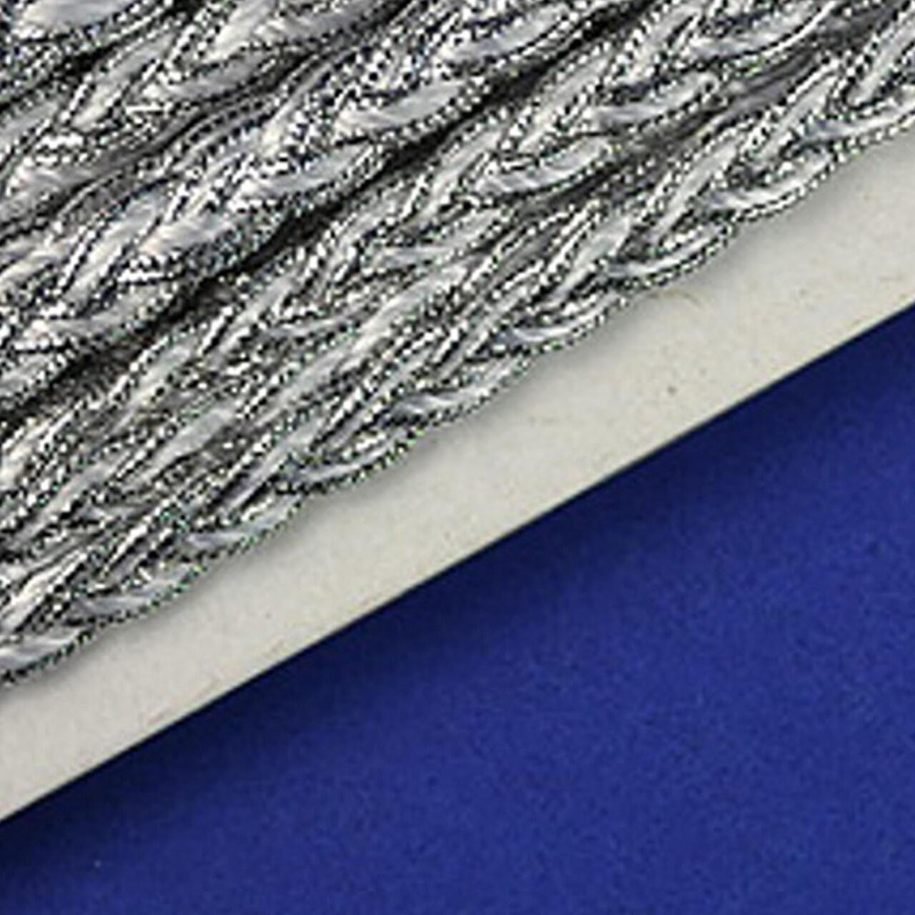 3/8" x 15 Yards White with Silver Trims 5 Packs Metallic Braid Trims